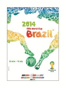 Cartaz oficial da Copa do Mundo 2014 no Brasil