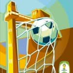 Cartaz da Copa 2014 no Brasil : Cidades-Sede, Salvador, Bahia.