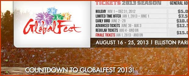 Eventos pelo mundo: Globalfest