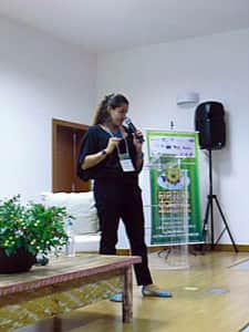 Palestra de Lí­bia Macedo no FIPTUR Porto Seguro Megaeventos