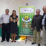 Palestrantes do FIPTUR Porto Seguro Megaeventos: Patricia , Eduardo Braga, Libia Macedo, J. Cocco, e Gorgonio organizador.