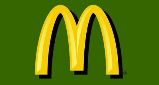 Logo "verde" e ecológico do McDonalds