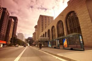 Maquete digital de mobilií¡rio urbano na Avenida Paulista