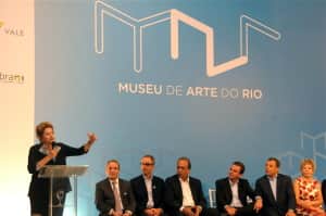 Presidente Dilma Rousse na inauguração do Museu da Arte do Rio (foto: reprodução, Ministã©rio da Cultura)