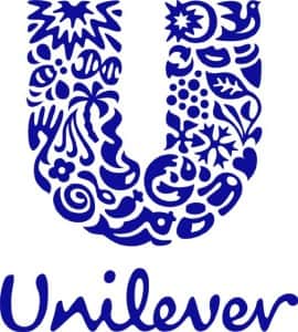 Logo da unilever, com conceito semelhante ao cartaz oficial da Copa 2014 FIFA no Brasil